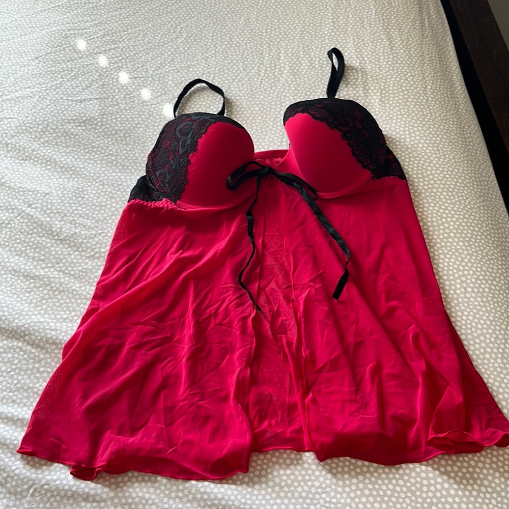 Gilligan & O'Malley Red & Black Lingerie